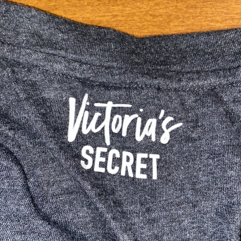 Victoria's Secret Navy Blue Short Sleeve Tee with White VS Logo - Picture 3 of 4